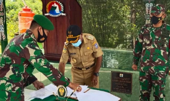 Pembukaan TMMD ke-111 di Kabupaten Sarmi dibuka Bupati Drs E.Fonataba