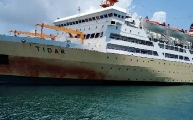 KM. Today yang akan menjadi tempat karantina terpusat warga Kota Jayapura yang positif COVID-19.